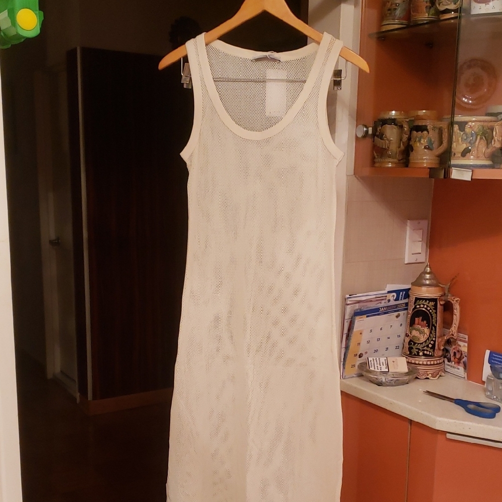 Mango Cream Maxi Dress